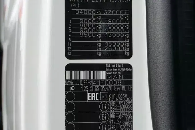 MAN TGS / 35.470 / E 6 / SKRZYNIOWY + HDS / FASSI F 545 / ŁAD. 13 105 KG / PILOT zdjęcie 12