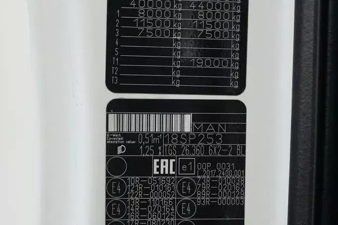 MAN TGS / 26.360 / EURO 6 / CHŁODNIA + WINDA / 20 PALET zdjęcie 11
