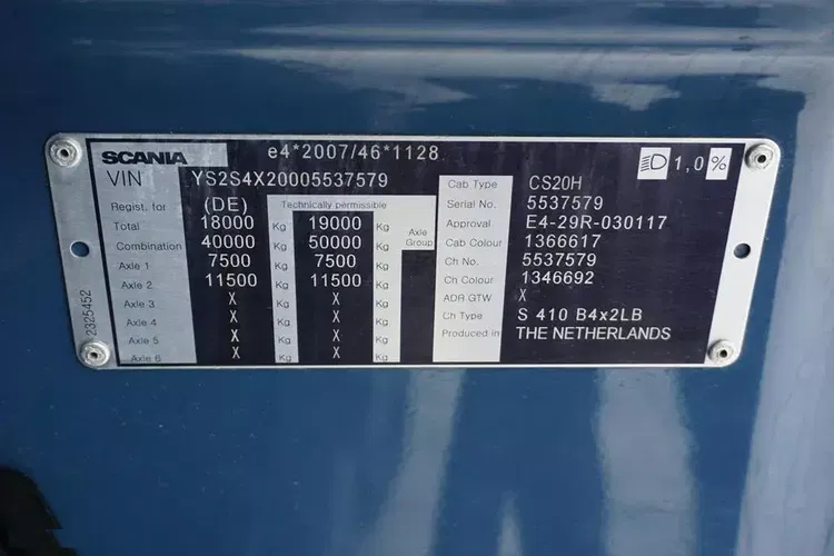 Scania / S 410 / ACC / E 6 / MEGA / BDF / 7,15 M , 7,45 M , 7,82 M / RETARDER zdjęcie 11