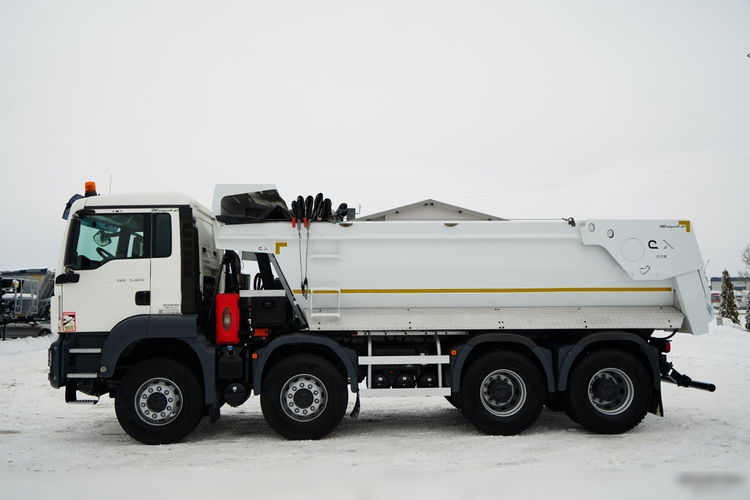 MAN TGS 35.420 / 8X4 / WYWROTKA TYLNOZSYPOWA / HYDROKLAPA / PLANDEKA ELEKTRYCZNA / AUTOMAT / EURO 6  zdjęcie 11