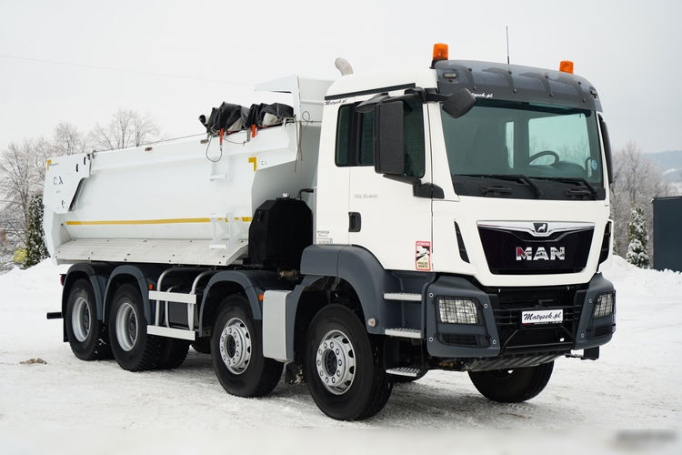 MAN TGS 35.420 / 8X4 / WYWROTKA TYLNOZSYPOWA / HYDROKLAPA / PLANDEKA ELEKTRYCZNA / AUTOMAT / EURO 6  zdjęcie 15