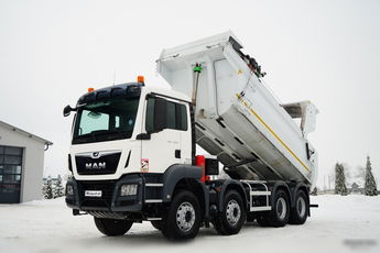 MAN TGS 35.420 / 8X4 / WYWROTKA TYLNOZSYPOWA / HYDROKLAPA / PLANDEKA ELEKTRYCZNA / AUTOMAT / EURO 6 