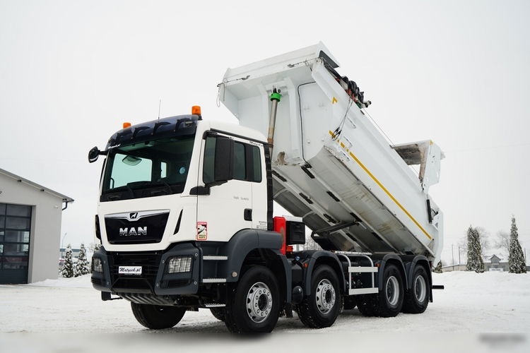 MAN TGS 35.420 / 8X4 / WYWROTKA TYLNOZSYPOWA / HYDROKLAPA / PLANDEKA ELEKTRYCZNA / AUTOMAT / EURO 6  zdjęcie 1