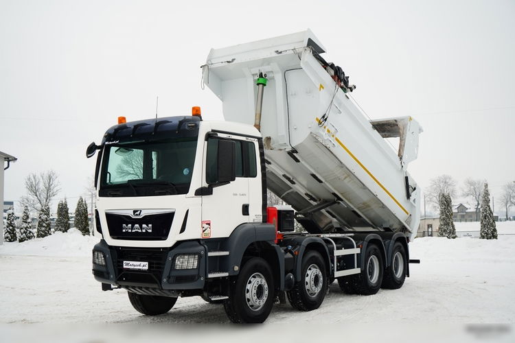MAN TGS 35.420 / 8X4 / WYWROTKA TYLNOZSYPOWA / HYDROKLAPA / PLANDEKA ELEKTRYCZNA / AUTOMAT / EURO 6  zdjęcie 2