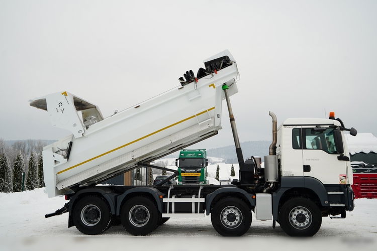 MAN TGS 35.420 / 8X4 / WYWROTKA TYLNOZSYPOWA / HYDROKLAPA / PLANDEKA ELEKTRYCZNA / AUTOMAT / EURO 6  zdjęcie 7
