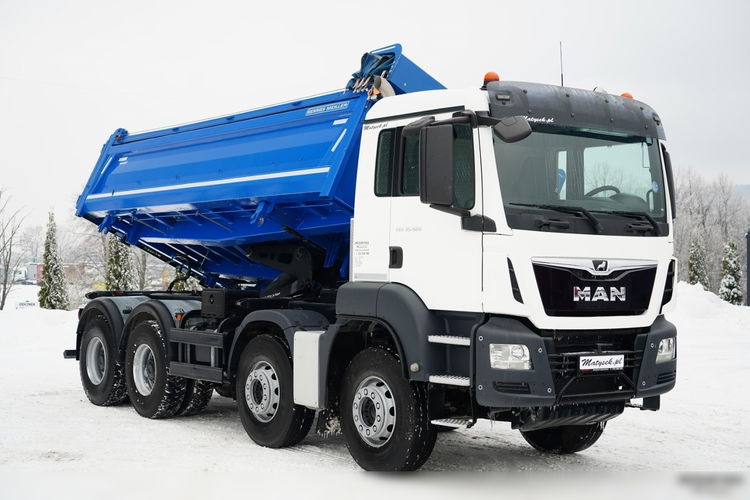 MAN TGS 35.420 / 8X4 / WYWROTKA 2 STR. / HYDROBURTA / BORDMATIC / ZABUDOWA MEILLER KIPPER / zdjęcie 13
