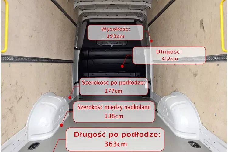 Volkswagen Crafter L4H2 119900zł NETTO Brygadówka 7 osób 2.0TDi/140KM zdjęcie 18