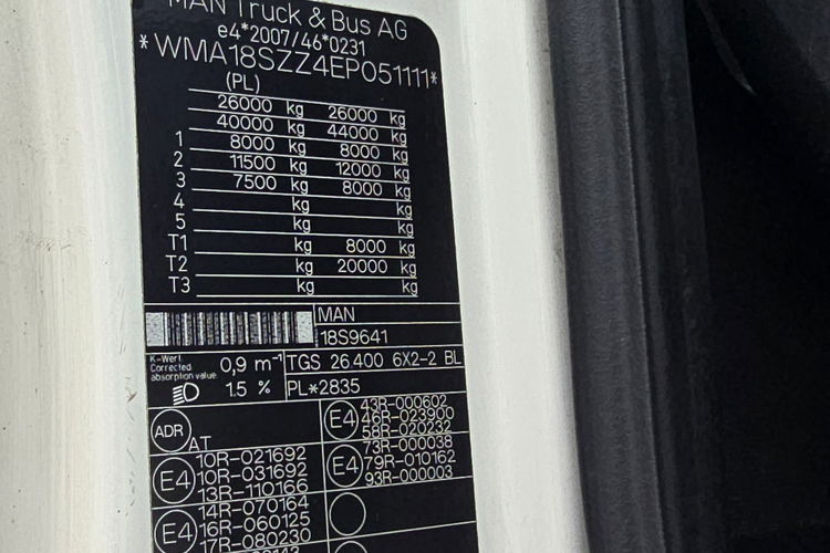 TGS 26.400 6X2 / Hakowiec 22T / HDS HMF 1310 + Pilot MAN TGS 26.400 Hakowiec 22T / HDS HMF 1310 + Pilot zdjęcie 11