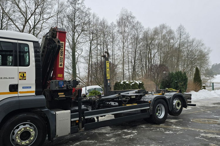 TGS 26.400 6X2 / Hakowiec 22T / HDS HMF 1310 + Pilot MAN TGS 26.400 Hakowiec 22T / HDS HMF 1310 + Pilot zdjęcie 4