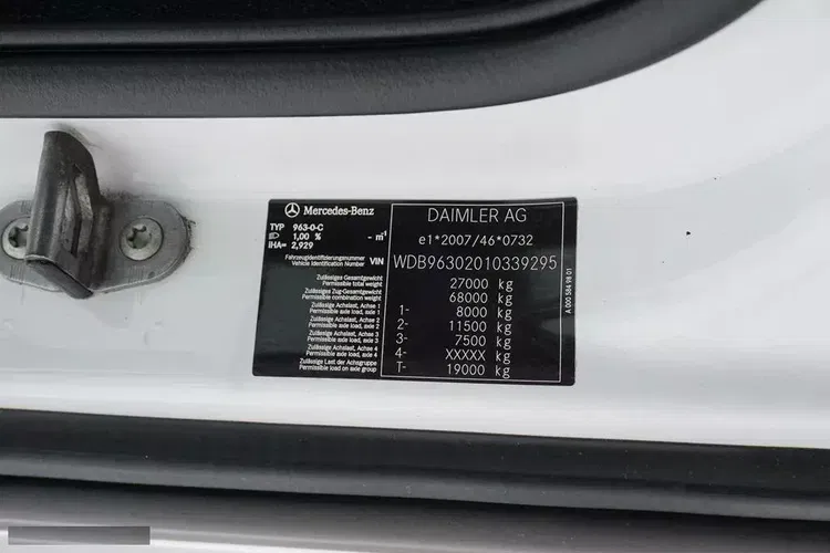 Mercedes / ACTROS / 2553 / EURO 6 / CHŁODNIA + WINDA / 23 PALETY / OŚ SKRĘTNA zdjęcie 11