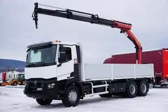 Renault C 380 / 6 X 4 / SKRZYNIOWY + HDS / PALFINGER PK 18002 / PILOT / ROTATOR