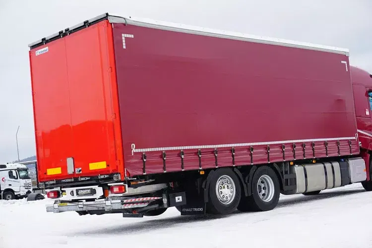 Renault T 380 / ACC / E 6 / FIRANKA + WINDA / 20 PALET / DŁ. 8.2 M / OŚ SKRĘTNA zdjęcie 36