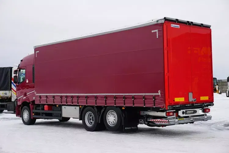 Renault T 380 / ACC / E 6 / FIRANKA + WINDA / 20 PALET / DŁ. 8.2 M / OŚ SKRĘTNA zdjęcie 6