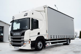 Scania P 280 / SOLÓWKA / FIRANKA - 7.70 M / 4X2  / WECON /  DACH PODNOSZONY / 2022