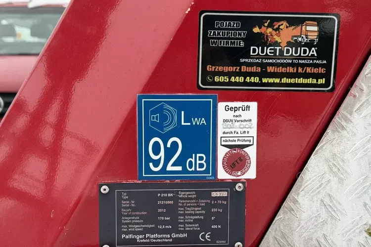 Nissan Cabstar Zwyżka Podnośnik Koszowy PALFINGER P210 BK UDT zdjęcie 11