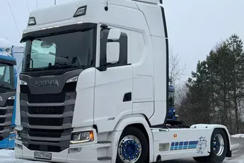 Scania S500 standard z Niemiec full opcja cała na poduszkach tv mikrofala Klima led Kontrakt scania