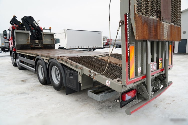 MAN TGS 35.360 / 8x2-4 / LAWETA + HDS HIAB 166 E-2 / NAJAZDY HYDRAULICZNE / WYCIĄGARKA /  zdjęcie 13