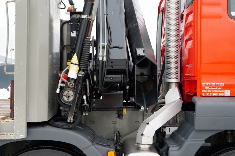 MAN TGS 35.360 / 8x2-4 / LAWETA + HDS HIAB 166 E-2 / NAJAZDY HYDRAULICZNE / WYCIĄGARKA /  zdjęcie 17