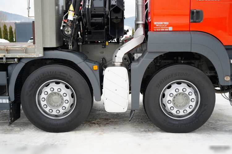 MAN TGS 35.360 / 8x2-4 / LAWETA + HDS HIAB 166 E-2 / NAJAZDY HYDRAULICZNE / WYCIĄGARKA /  zdjęcie 28