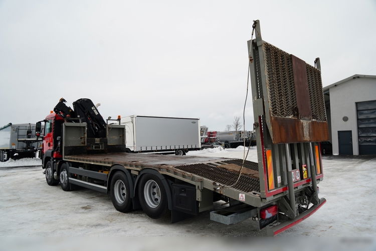 MAN TGS 35.360 / 8x2-4 / LAWETA + HDS HIAB 166 E-2 / NAJAZDY HYDRAULICZNE / WYCIĄGARKA /  zdjęcie 4