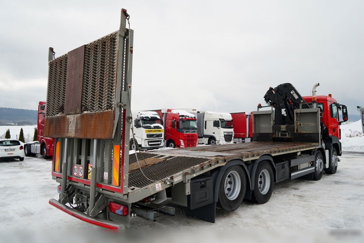 MAN TGS 35.360 / 8x2-4 / LAWETA + HDS HIAB 166 E-2 / NAJAZDY HYDRAULICZNE / WYCIĄGARKA /  zdjęcie 5