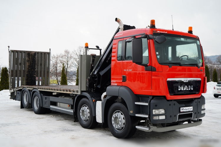 MAN TGS 35.360 / 8x2-4 / LAWETA + HDS HIAB 166 E-2 / NAJAZDY HYDRAULICZNE / WYCIĄGARKA /  zdjęcie 8