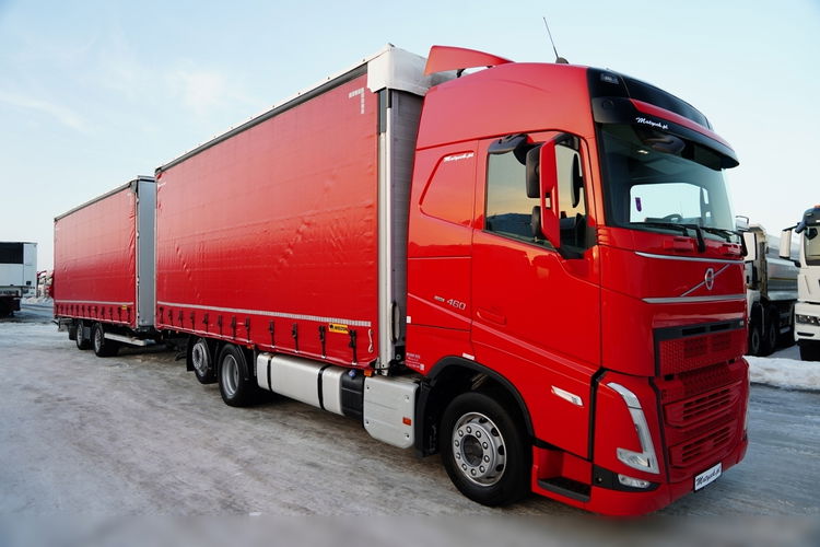 Volvo FH 460 / ZESTAW TANDEM / 120 M3 / PRZEJAZDOWY / I-SAVE / KLIMATYZACJA POSTOJOWA / OŚ PODNOSZONA / OŚ SKRĘTNA / PLANDEKA ZBROJONA  6x2 zdjęcie 2