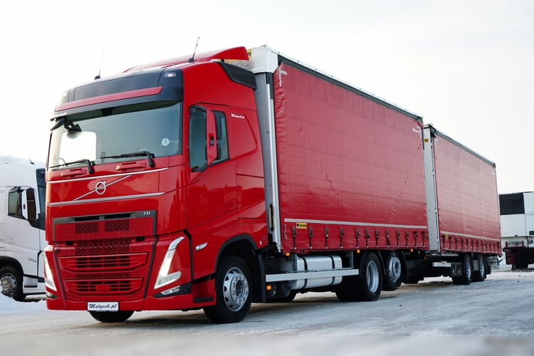 Volvo FH 460 / ZESTAW TANDEM / 120 M3 / PRZEJAZDOWY / I-SAVE / KLIMATYZACJA POSTOJOWA / OŚ PODNOSZONA / OŚ SKRĘTNA / PLANDEKA ZBROJONA  6x2 zdjęcie 4