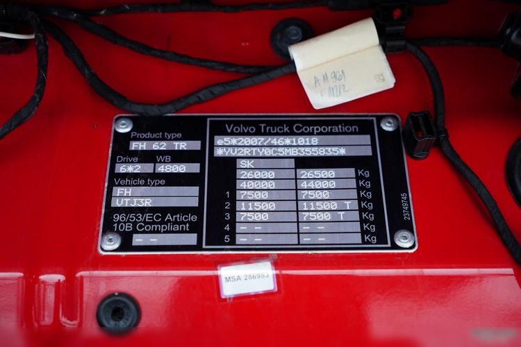 Volvo FH 460 / ZESTAW TANDEM / 120 M3 / PRZEJAZDOWY / I-SAVE / KLIMATYZACJA POSTOJOWA / OŚ PODNOSZONA / OŚ SKRĘTNA / PLANDEKA ZBROJONA  6x2 zdjęcie 65