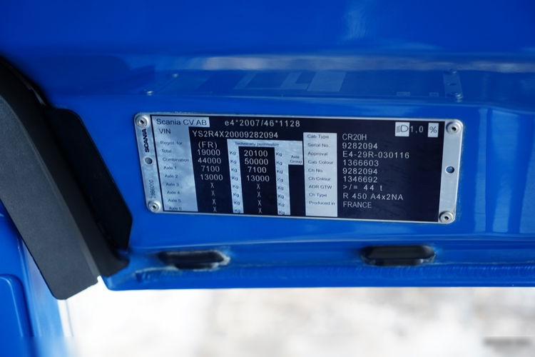Scania R 450 / RETARDER / HYDRAULIKA / KLIMATYZACJA POSTOJOWA / ALUFELGI /  zdjęcie 38