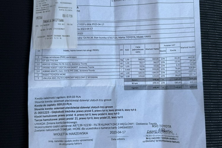 Yaris Toyota Yaris 2014 1.3 benzyna Salon Polska przebieg 84tyś bezwypadkowy zdjęcie 41