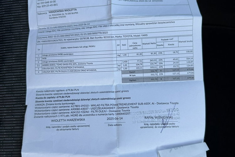 Yaris Toyota Yaris 2014 1.3 benzyna Salon Polska przebieg 84tyś bezwypadkowy zdjęcie 50