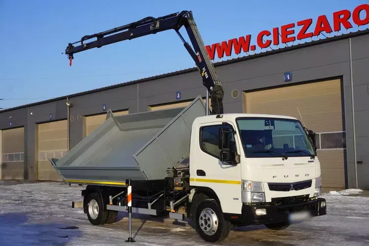 Mitsubishi Fuso Canter 9C18 / HDS HIAB 066 B-2 DUO / wywrotka 3-stronna zdjęcie 3