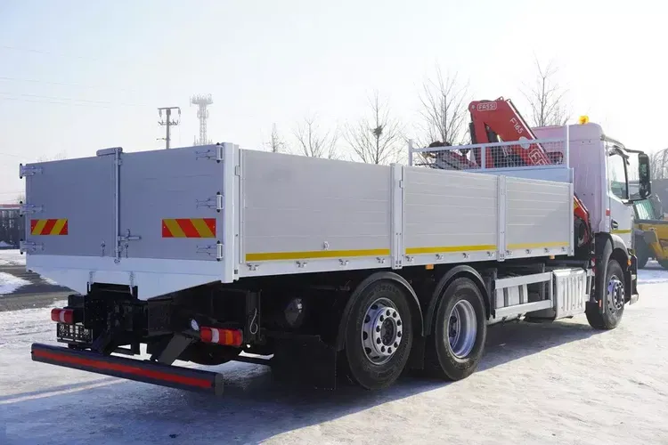 Mercedes Antos 2540 / Burtowy 15 EPAL / HDS Fassi F165 / 6.1 t / Zasięg 8 m / pilot / rotator / 630 MTH / oś skrętna zdjęcie 7