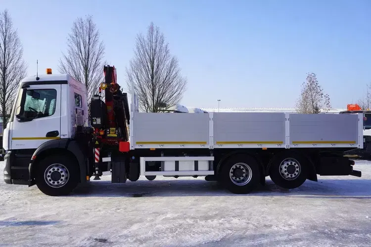 Mercedes Antos 2540 / Burtowy 15 EPAL / HDS Fassi F165 / 6.1 t / Zasięg 8 m / pilot / rotator / 630 MTH / oś skrętna zdjęcie 9