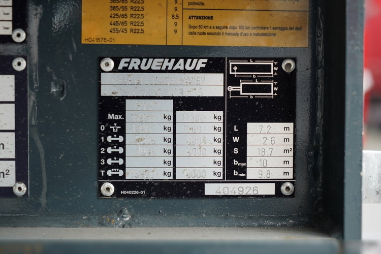 Fruehauf / PRZYCZEPA / PRZEJAZDOWA / OSIE SAF / 2022 / zdjęcie 25