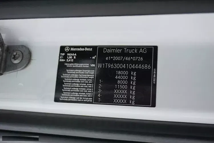 Mercedes ACTROS / 1843 / E 6 / MP 5 / BURTOFIRANKA + WINDA / 18 PALET / RETARDER zdjęcie 11