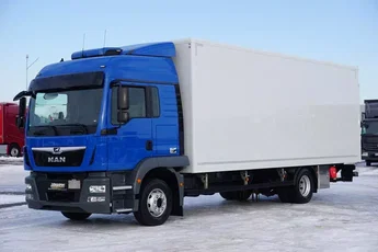 MAN TGM / 15.290 / EURO 6 / KONTENER + WINDA / ŁAD. 7 465 KG / 18 PALET