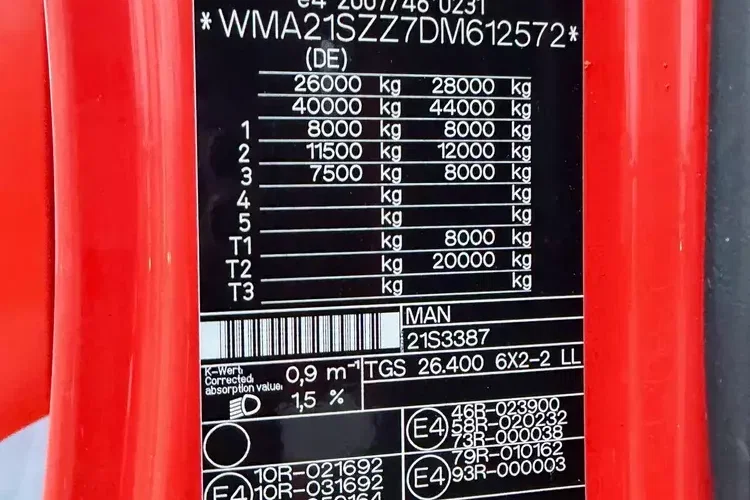 MAN TGS 26.400, , HDS PALFINGER PK18001L zdjęcie 19