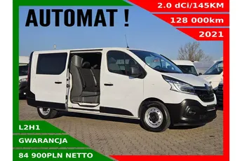 Renault Trafic L2H1 84900zł NETTO Brygadówka 5 osób 2.0dCi/145KM
