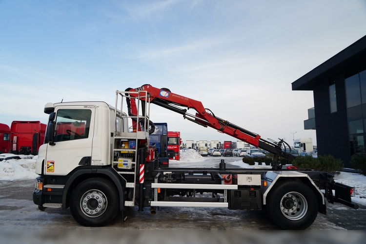 Scania P 250 / 4X2 / SIŁOWNIK DO WYWROTU /  + HDS HMF 635 K2 /  MAX WYSÓW 7 M / STEROWANIE RADIOWE / ROTATOR /  EURO 6  zdjęcie 14