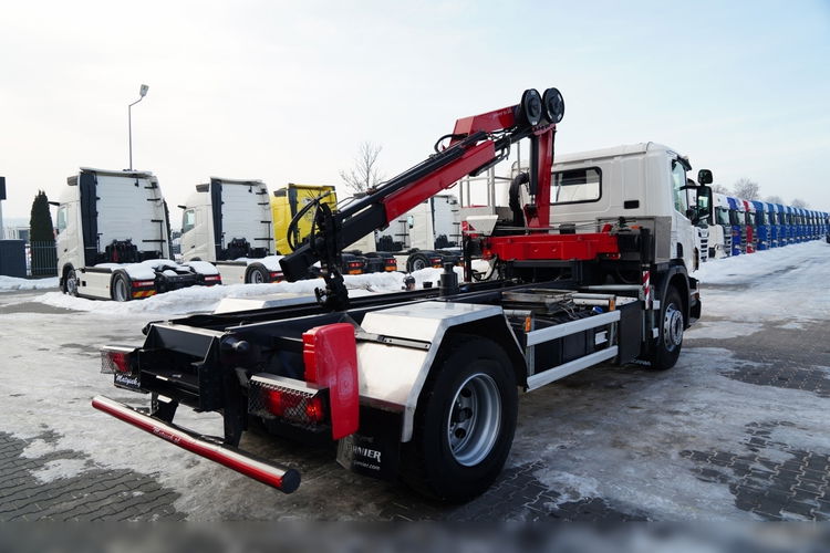 Scania P 250 / 4X2 / SIŁOWNIK DO WYWROTU /  + HDS HMF 635 K2 /  MAX WYSÓW 7 M / STEROWANIE RADIOWE / ROTATOR /  EURO 6  zdjęcie 16
