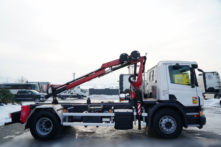 Scania P 250 / 4X2 / SIŁOWNIK DO WYWROTU /  + HDS HMF 635 K2 /  MAX WYSÓW 7 M / STEROWANIE RADIOWE / ROTATOR /  EURO 6  zdjęcie 17