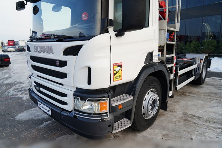 Scania P 250 / 4X2 / SIŁOWNIK DO WYWROTU /  + HDS HMF 635 K2 /  MAX WYSÓW 7 M / STEROWANIE RADIOWE / ROTATOR /  EURO 6  zdjęcie 19