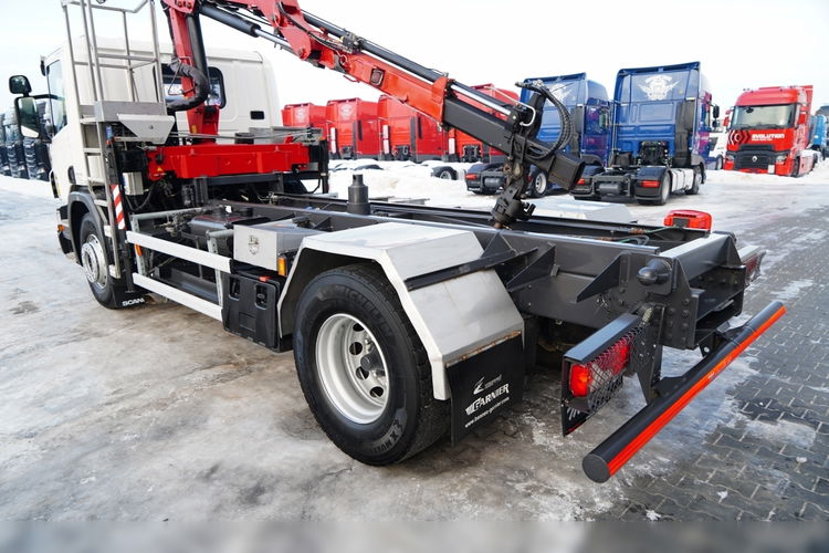 Scania P 250 / 4X2 / SIŁOWNIK DO WYWROTU /  + HDS HMF 635 K2 /  MAX WYSÓW 7 M / STEROWANIE RADIOWE / ROTATOR /  EURO 6  zdjęcie 21