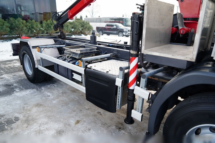Scania P 250 / 4X2 / SIŁOWNIK DO WYWROTU /  + HDS HMF 635 K2 /  MAX WYSÓW 7 M / STEROWANIE RADIOWE / ROTATOR /  EURO 6  zdjęcie 24