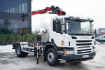 Scania P 250 / 4X2 / SIŁOWNIK DO WYWROTU /  + HDS HMF 635 K2 /  MAX WYSÓW 7 M / STEROWANIE RADIOWE / ROTATOR /  EURO 6  zdjęcie 3