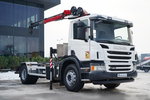 Scania P 250 / 4X2 / SIŁOWNIK DO WYWROTU /  + HDS HMF 635 K2 /  MAX WYSÓW 7 M / STEROWANIE RADIOWE / ROTATOR /  EURO 6  zdjęcie 4