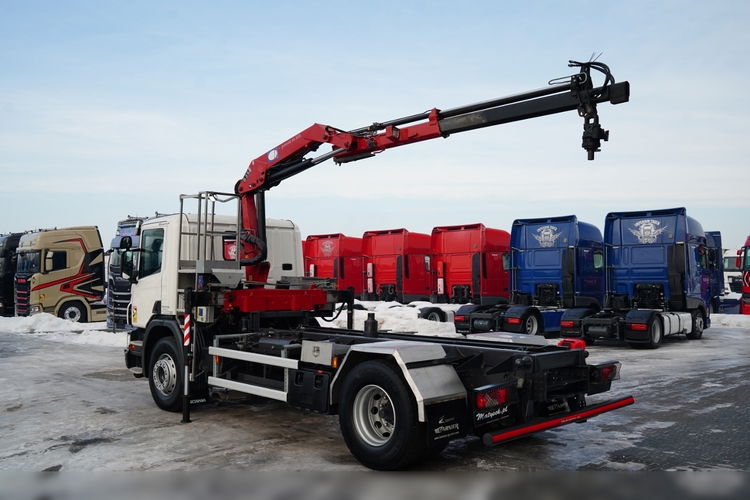Scania P 250 / 4X2 / SIŁOWNIK DO WYWROTU /  + HDS HMF 635 K2 /  MAX WYSÓW 7 M / STEROWANIE RADIOWE / ROTATOR /  EURO 6  zdjęcie 6