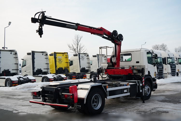 Scania P 250 / 4X2 / SIŁOWNIK DO WYWROTU /  + HDS HMF 635 K2 /  MAX WYSÓW 7 M / STEROWANIE RADIOWE / ROTATOR /  EURO 6  zdjęcie 7